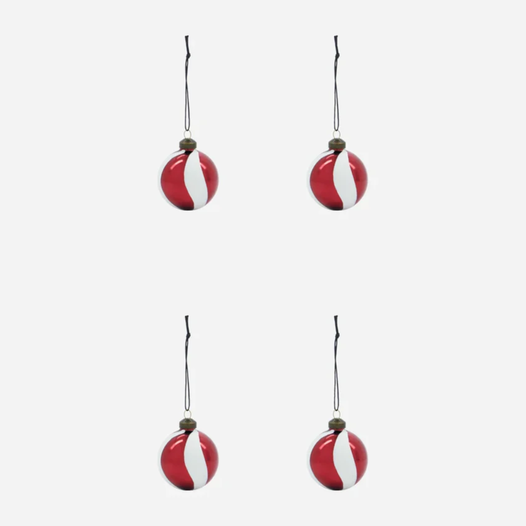 Twister Red & White 4 PCS